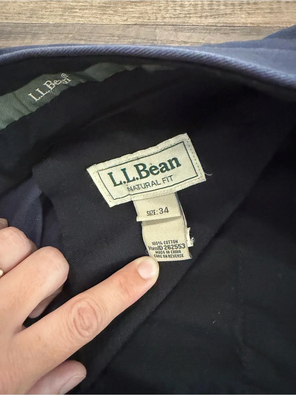 L.L. Bean Men's Navy Dress Trousers
